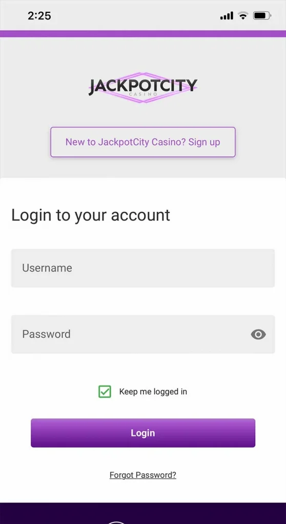 Jackpot City Casino Login